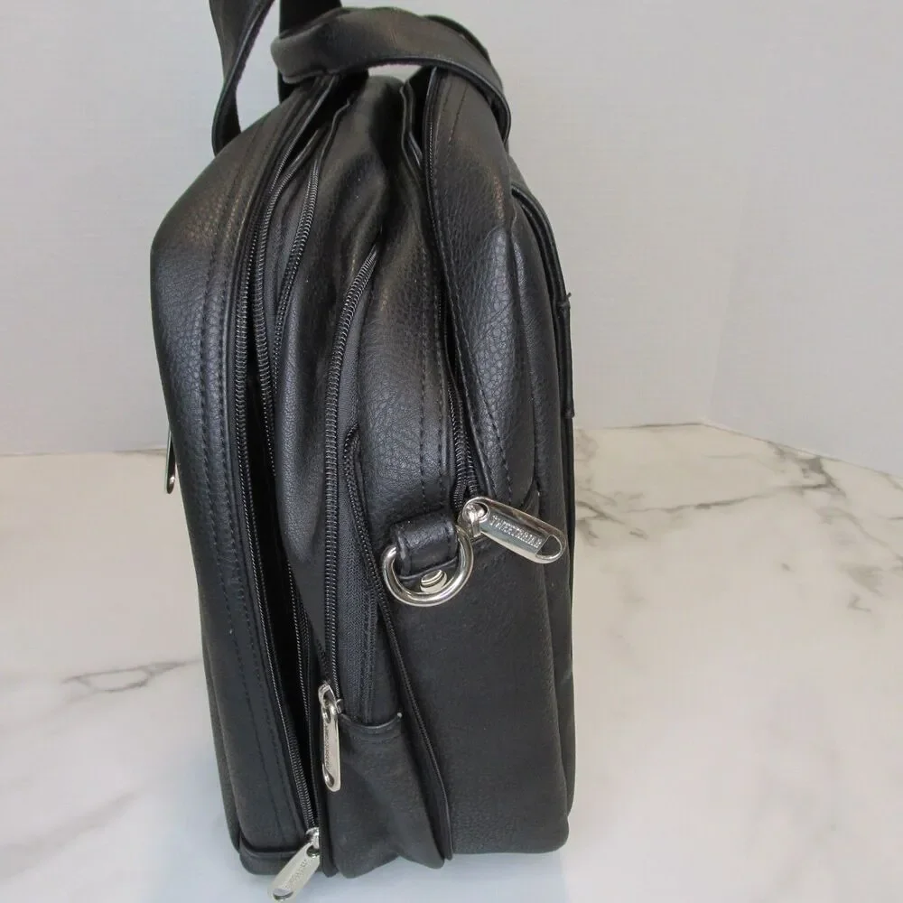 Sweetbriar Classic Laptop Case Black Vegan Leather